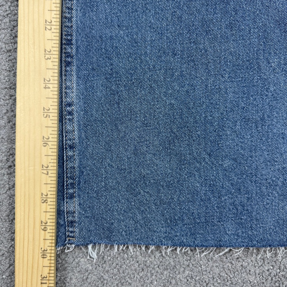 Y2K Calvin Klein Wide Leg Jeans Women's 25 Blue Medium Wash High Rise Baggy Fit - Picture 6 of 11